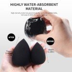 MAANGE Makeup Brushes, 49 Pcs Makeup Tool Set Premium Synthetic Makeup Brush Set Foundation Powder Concealers Eye Blush Make Up Brush Kit (Black/Silver, 49 Piece Set)