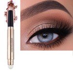 LGSZGDCN Nude Eyeshadow Stick Makeup pen, Cream Shimmer Smooth Eyes hadow Pencil Palette, Hypoallergenic Waterproof Long Lasting Highlighter, Eye Liner Pen, Multi-Dimensional Eyes Look
