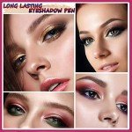 LGSZGDCN Nude Eyeshadow Stick Makeup pen, Cream Shimmer Smooth Eyes hadow Pencil Palette, Hypoallergenic Waterproof Long Lasting Highlighter, Eye Liner Pen, Multi-Dimensional Eyes Look