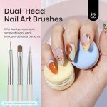 Beetles 31pcs Nail Art Brushes, Nail Dotting Tools, Nail Drawing Pens, Nail Dust Brush, Striping Nail Art Liner Brushes, Nail Art Pens with Nail Brush Holder All in One for Starter Nail Art Design