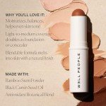 Well People Supernatural Complexion Stick Foundation + Concealer, Buildable, Light-to-Medium Coverage, Soft Matte Finish, Lightweight + Hydrating, Multi-Use, Vegan & Cruelty-Free, 18 Light Warm