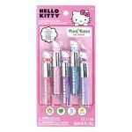 Townley Girl Hello Kitty 5 Pc Plant Based, Moisturizing Lip Gloss Makeup Set for Girls Kids Toddlers, Perfect for Parties Sleepovers Makeovers Birthday Gift for Girls 3 Yrs+