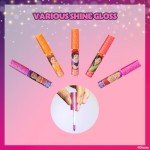 Disney Princess 12 Piece Plant Based Lip Gloss, Girls Party Favors, First Makeup Set for Girl, Perfect for Parties, Sleepovers, and Birthday Gifts, Ages 3+, by Townley Girl