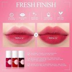 bayfree Lip Tint Stain Set, Korean Water Tint Lightweight Non-sticky, Waterproof Long Lasting Liquid Blush & Lip Stain, Transfer-Proof, Matte Finish Lip Color Makeup (fruit platter)