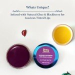 Blue Nectar Lip Tint Stain for Luscious Tinted Lips | Natural Blackberry Lip Moisturizer for Dry Skin | Organic Lip, Cheek & Eye Tint (0.35 Oz)
