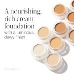 RMS Beauty UnCoverup Cream Foundation - Hydrating & Nourishing Organic Face Makeup Provides Lightweight & Even Coverage for Healthy, Luminous Skin - Shade 11 (1 oz / 30 ml)