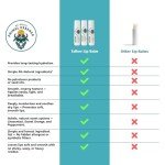 Dr. Dave's Primal Essence Moisturizing Tallow Lip Balm - Grass-Fed Beef Tallow with Organic Coconut Oil, Beeswax and Vitamin E - Sweet Orange, 3-Pack