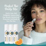 Dr. Dave's Primal Essence Moisturizing Tallow Lip Balm - Grass-Fed Beef Tallow with Organic Coconut Oil, Beeswax and Vitamin E - Sweet Orange, 3-Pack