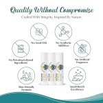 Dr. Dave's Primal Essence Moisturizing Tallow Lip Balm - Grass-Fed Beef Tallow with Organic Coconut Oil, Beeswax and Vitamin E - Sweet Orange, 3-Pack