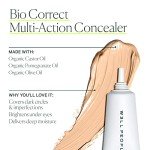 Well People Bio Correct Concealer, Full-coverage, Nourishing Liquid Concealer For Concealing & Correcting, Hydrating Formula, Vegan & Cruelty-free, 4W