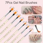 MYR 34Pcs Nail Art Brushes, Nail Art Brush Set, Nail Art Tools, including Nail Design Brushes, Nail Dotting Tool, Nail Drawing Pens, Nail Brush Brackets, Nail Nano Polishing Rubs