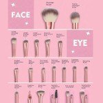 Makeup Brush Set, 42Pcs Makeup Tool Set Premium Synthetic Foundation Powder Concealers Eye Shadows Blush Makeup Brushes Kit with Makeup Sponge, Powder Puffs for Beginner & Professional