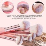 Makeup Brush Set, 42Pcs Makeup Tool Set Premium Synthetic Foundation Powder Concealers Eye Shadows Blush Makeup Brushes Kit with Makeup Sponge, Powder Puffs for Beginner & Professional