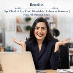 Blue Nectar Lip Tint Balm for Deep Wine Tinted Lips | Natural Beetroot Lip Balm Moisturizer for Dry Skin with Organic Ghee & Shea Butter | Long Lasting Hydrating Lip Tint (10g)