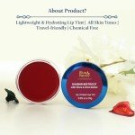 Blue Nectar Lip Tint Balm for Deep Wine Tinted Lips | Natural Beetroot Lip Balm Moisturizer for Dry Skin with Organic Ghee & Shea Butter | Long Lasting Hydrating Lip Tint (10g)