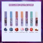 Disney Frozen 7 Piece Plant Based Lip Gloss, Girls Party Favors, First Makeup Set for Girl, Perfect for Parties, Sleepovers, and Birthday Gifts, Ages 3+, by Townley Girl