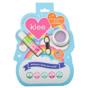 LunaStar Klee Eye Shadow and Lip Shimmer Makeup Kit. Gentle and Non-Toxic. Kid-Friendly. Made in USA. (Lilac Sparkles)