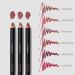 INIKA Organic Long Lasting Lipstick Crayon with Vegan Lipstick and Organic Lip Liner, Hypoallergenic, Cruelty-Free, Matte Finish, Enriched with Vitamin E and Coconut Oil, Pink Nude, 3 g