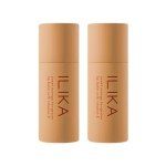 ILIKA Lip balm Organic, Vegan, Plastic-free, 100% Plant-based, 2X Volume, COSMOS Certified Organic, PETA Certified Vegan & Cruelty-Free, 2 Pack, Orange Tangerine