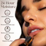 Essence Of Argan Deep Moisturizing and Long Lasting Lipstick - Hydrating Lip Care with 100% Pure Organic Argan Oil, Shea Butter, Jojoba Oil & Aloe Vera - Pink Luster