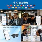 Smart AI Glasses with ChatGPT Translator & Audio