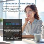 AI Smart Glasses with Translation and Bluetooth Audio