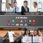 AI Smart Glasses with Translation and Bluetooth Audio