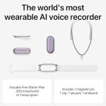 AI Voice Recorder with App Control & 64GB Memory