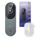 BITEPASS Wireless 1080p AI Video Doorbell Camera