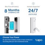 TP-Link Tapo Smart Video Doorbell Camera - 2K QHD