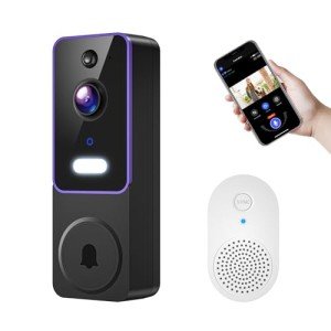 ClipBlur 1080p Wireless Video Doorbell with AI Alerts