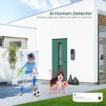 BITEPASS Wireless 1080p AI Video Doorbell Camera