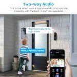 BoomChill 1080p Wireless AI Video Doorbell Camera