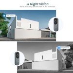 BITEPASS Wireless 1080p AI Video Doorbell Camera