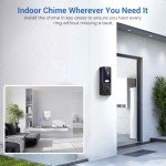 ClipBlur 1080p Wireless Video Doorbell with AI Alerts