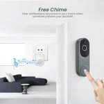BITEPASS Wireless 1080p AI Video Doorbell Camera