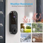 BoomChill 1080p Wireless AI Video Doorbell Camera
