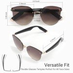 AI Translation Smart Sunglasses with Bluetooth Speakers