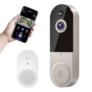 Hubposh Wireless Video Doorbell with AI Features