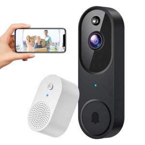 SUNNYJANE Wireless 1080p AI Video Doorbell Camera