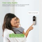 Hubposh Wireless Video Doorbell with AI Features