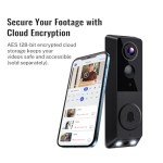 BoomChill Battery-Powered AI Video Doorbell Camera