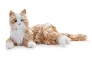 Lifelike Animatronic Cat for Seniors - Orange Tabby