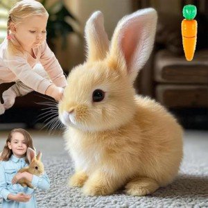 Interactive Realistic Bunny Toy with Movements