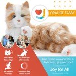 Lifelike Animatronic Cat for Seniors - Orange Tabby