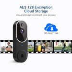 1080P Wireless Video Doorbell Camera with AI Detection