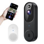 Hubposh Wi-Fi Smart Video Doorbell with Two-Way Audio