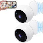 Wireless Outdoor Security Cameras with AI Detection - 2-Pack