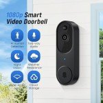 Hubposh Wi-Fi Smart Video Doorbell with Two-Way Audio