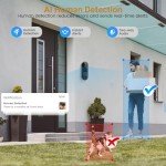 Lunelyx 1080P AI Video Doorbell Camera